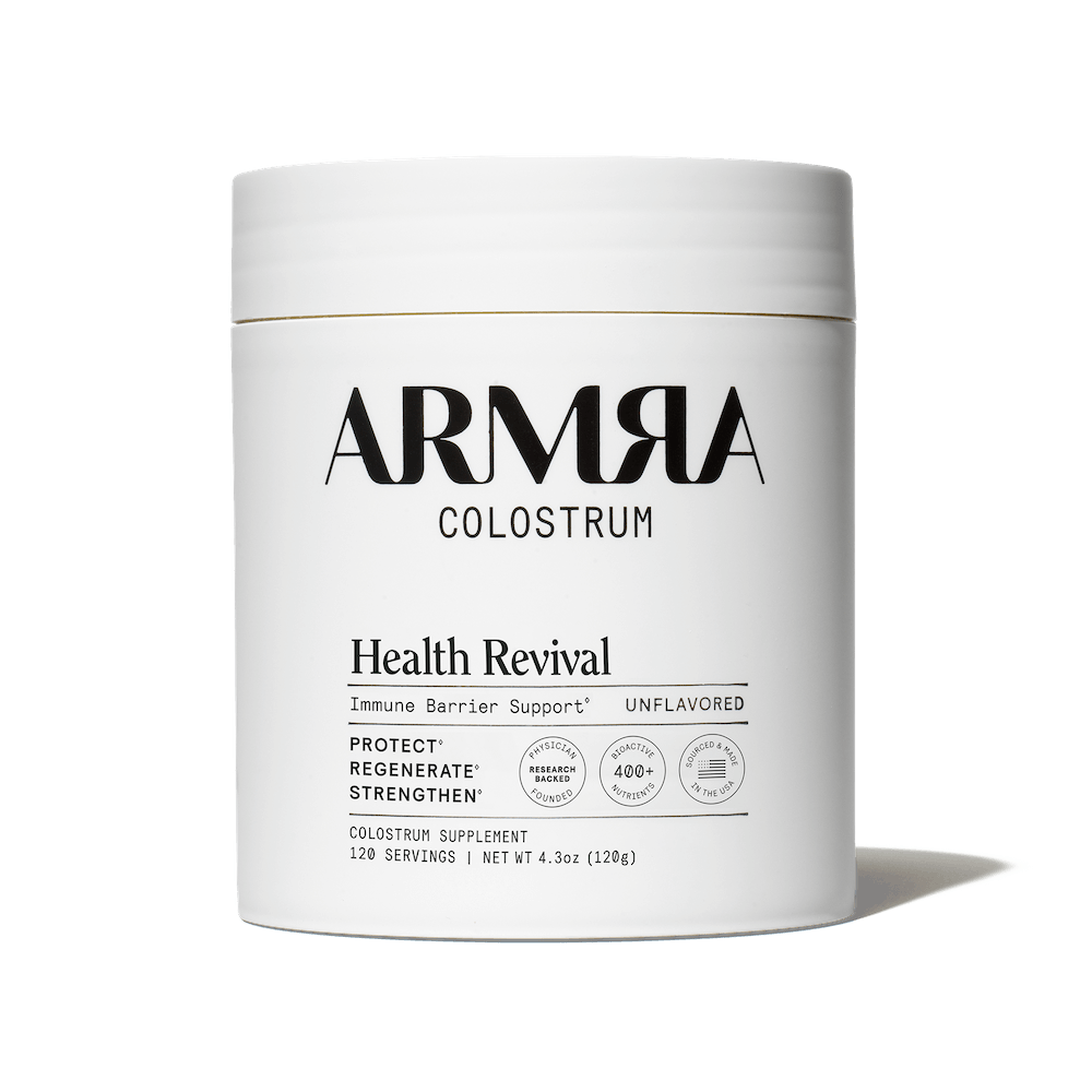 ARMRA Colostrum™ Powder | Unflavored | Gut Health & Bloating | Skin & Hair | Immunity | Keto, Gluten & Fat-Free | 30 Servings